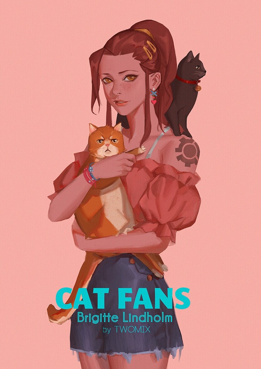 Работа "новичка" Twomix для любителей кошек :3 Естественно его номер представляет Бригитта Линдхольм! :)