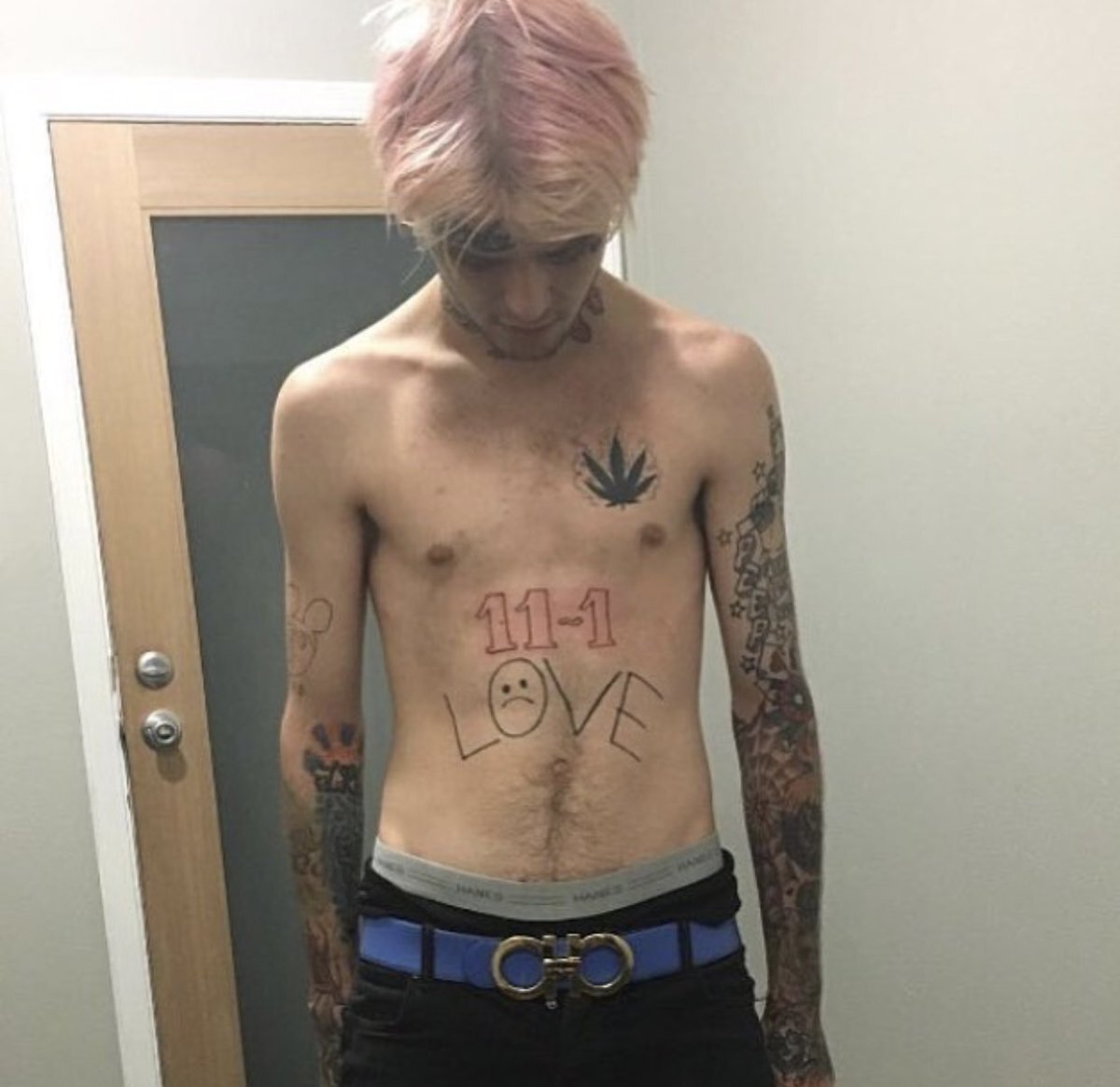 Lil Peep. Lil Peep тату.