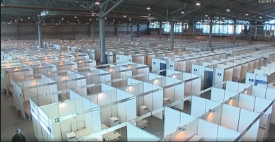 В Крокусе делают большой временный госпиталь на 1,5 тысяч человек.