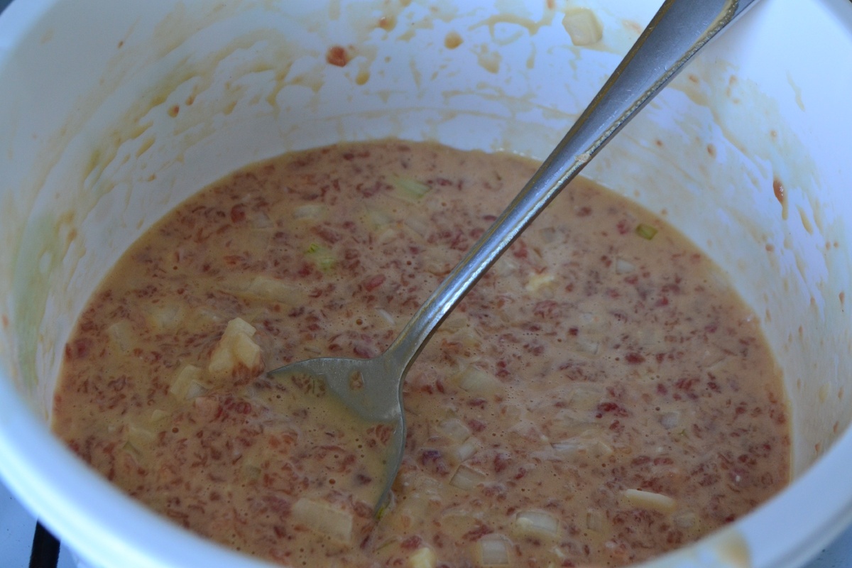 Оладьи с фаршем из индейки