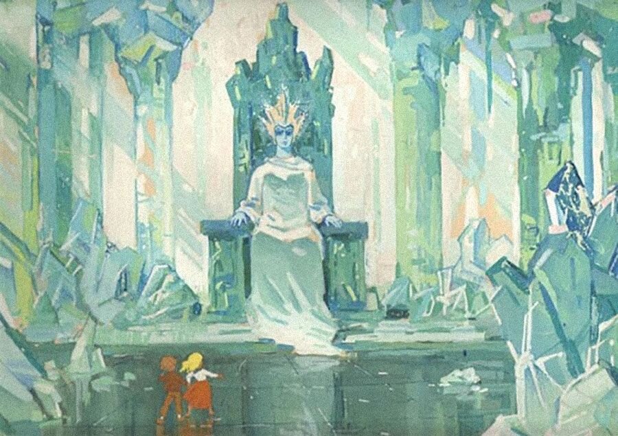Кай и Герда перед Снежной королевой. Фото: www.museikino.ru