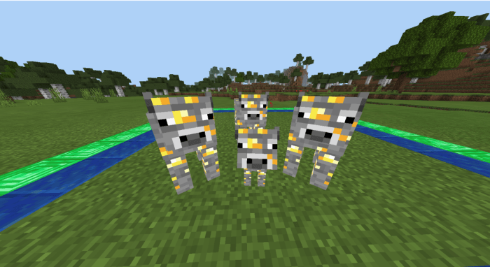 Золотые рудные коровы в Майнкрафт