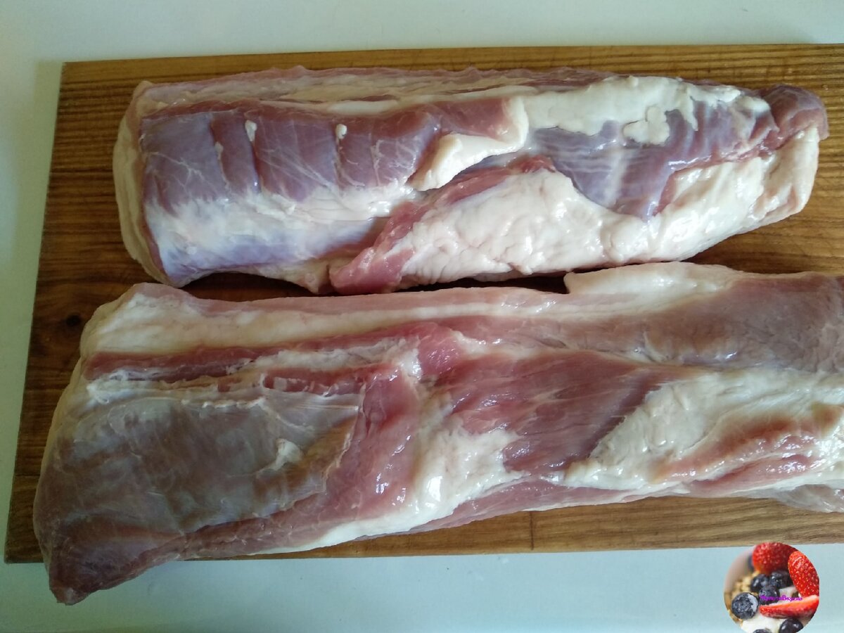 Подчеревок с прослойкой мяса.