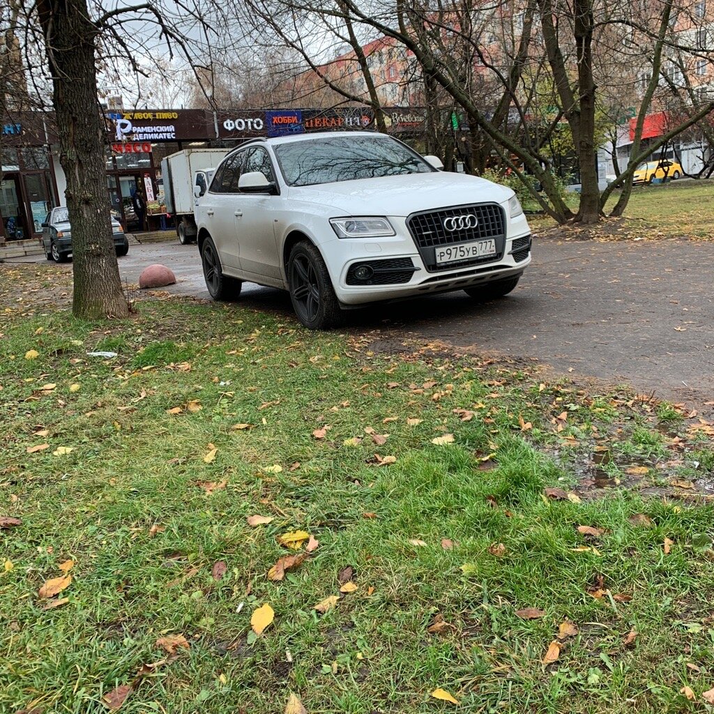 Ну тут даже мне кажется, что водитель не специально лез на газон.