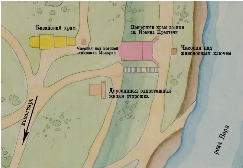 План Иоанно-Предтеченского скита, 2-ая половина XIX века