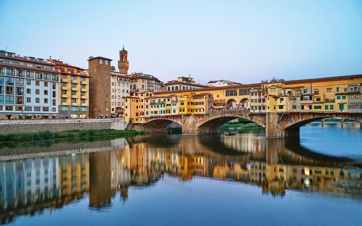 Золотой мост Ponte Vecchio, Флоренция, Италия 