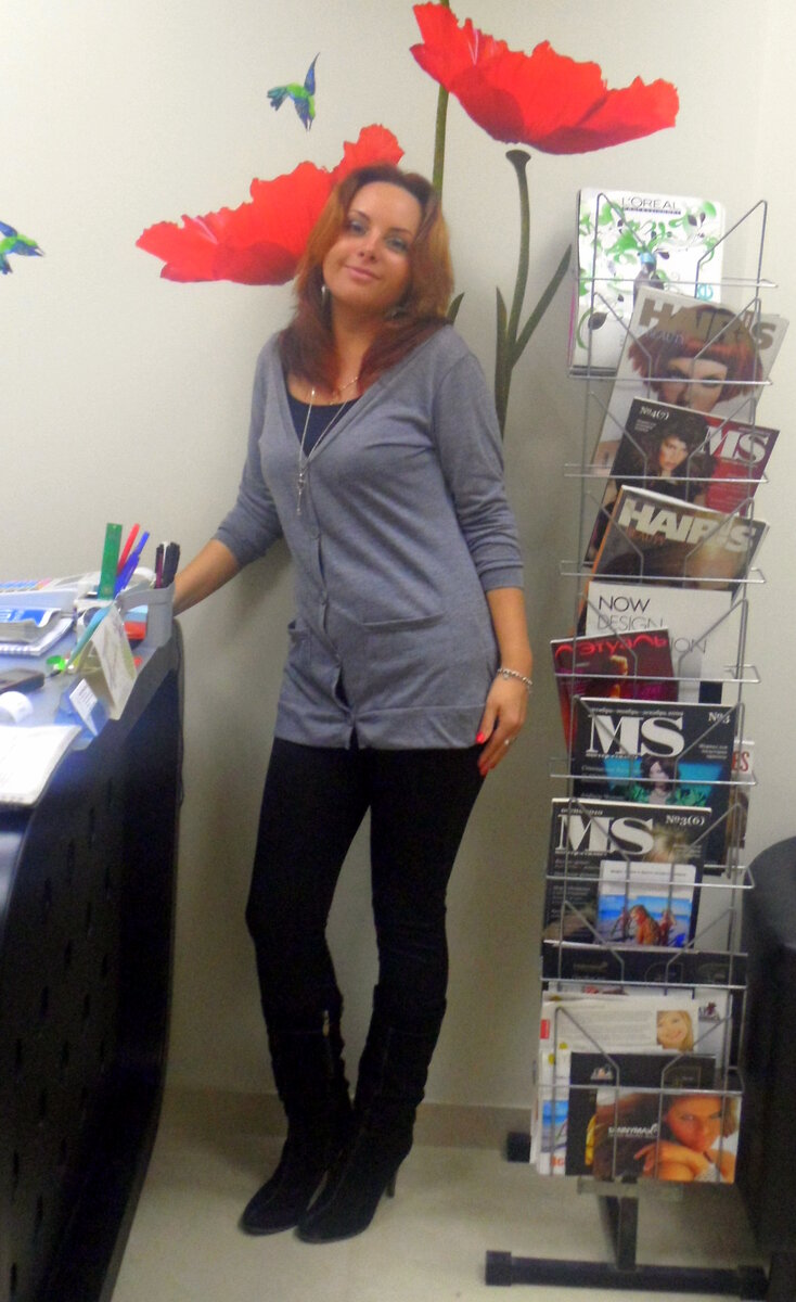 Личное фото автора. 2013 год. На любимой работе.