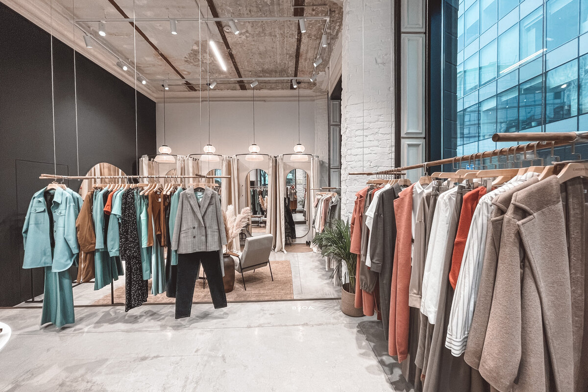 Вид на примерочные