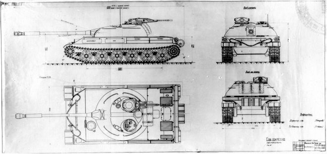 Танк объект 187 чертежи