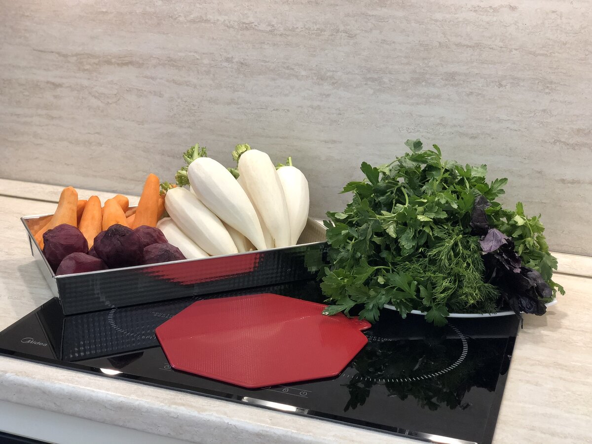 Процесс приготовления салатов🌿