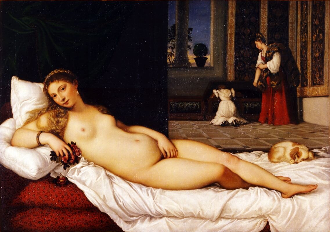 "Венера Урбинская" (1538, Галерея Уффици, Флоренция)