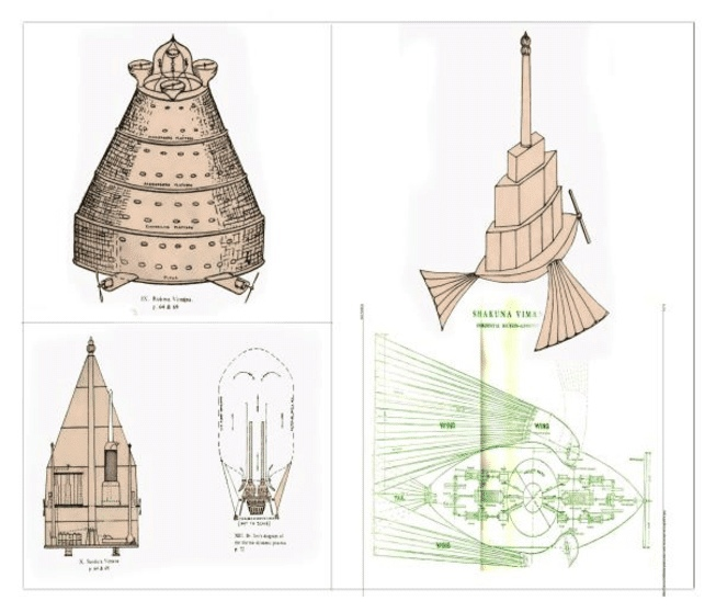 Виманы летательные аппараты древней индии рисунки