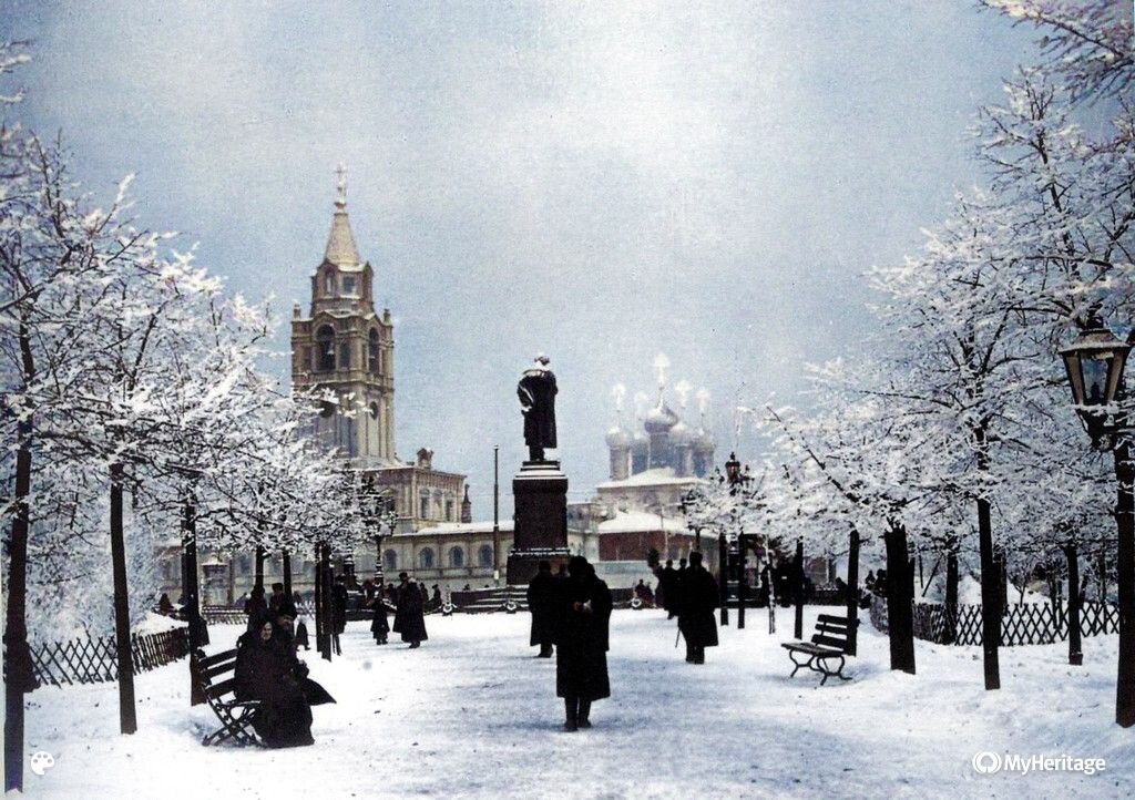 Москва зимой ретро