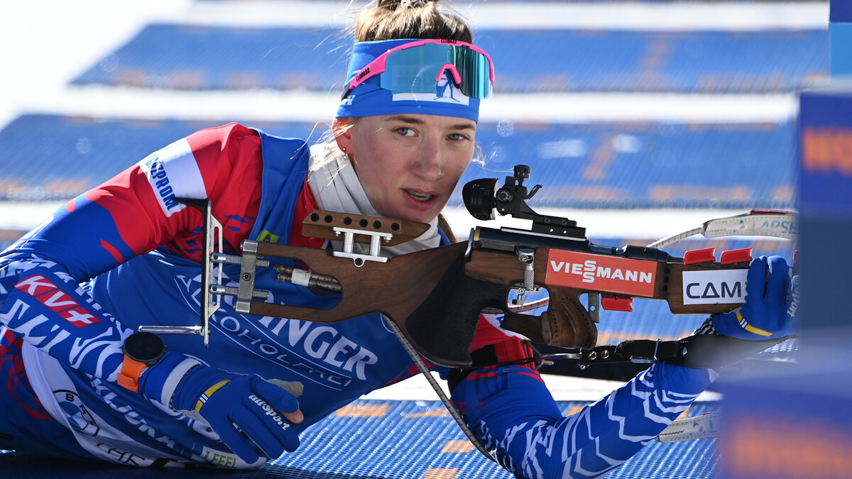 Чемпионат России биатлон 18 год спринт