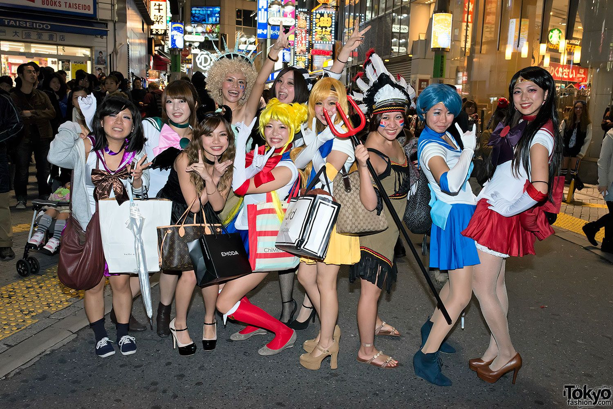 Японцы фото людей на улице