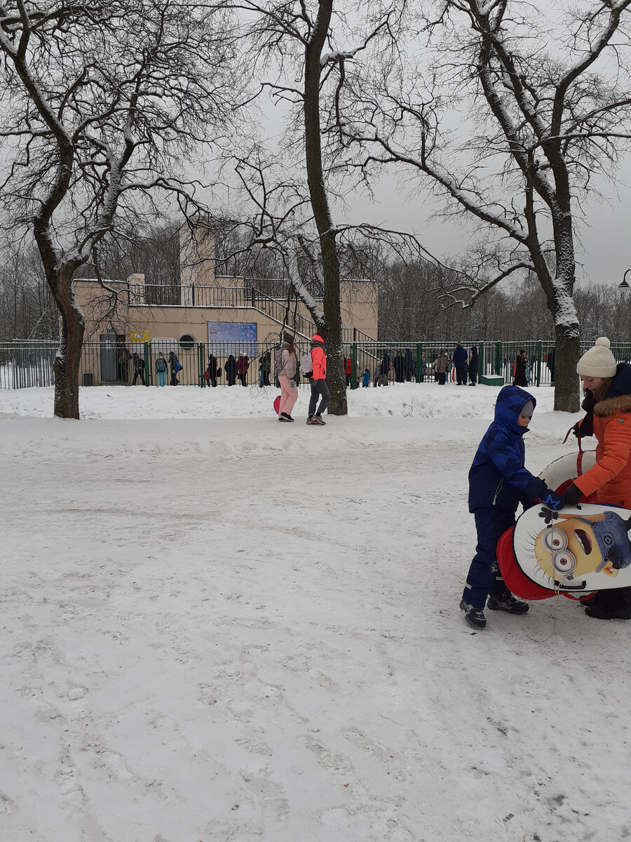Каток в парке.