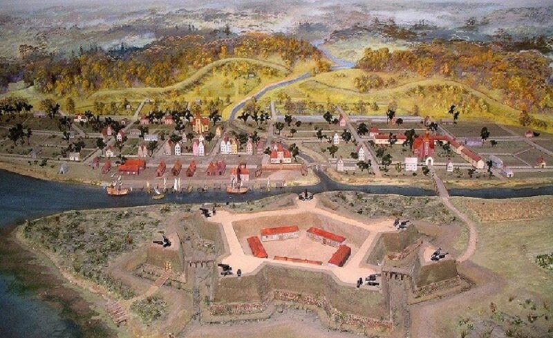 Схема Ниеншанца и города Ниен. Источник: archi.ru