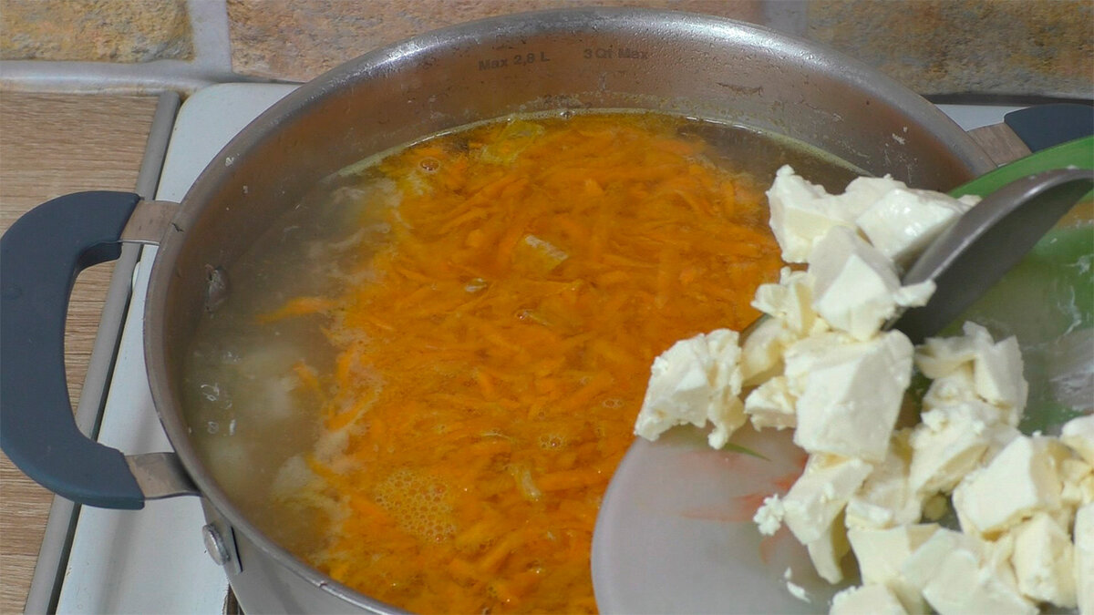 2017 году приготовили сырный суп