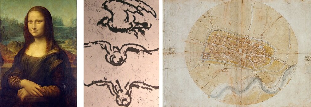 Мона Лиза / Птица в полете / Карта для Герцога Флоренции
