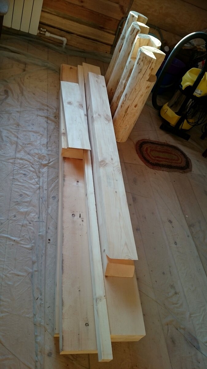 Весь материал, что потребовался для стола.