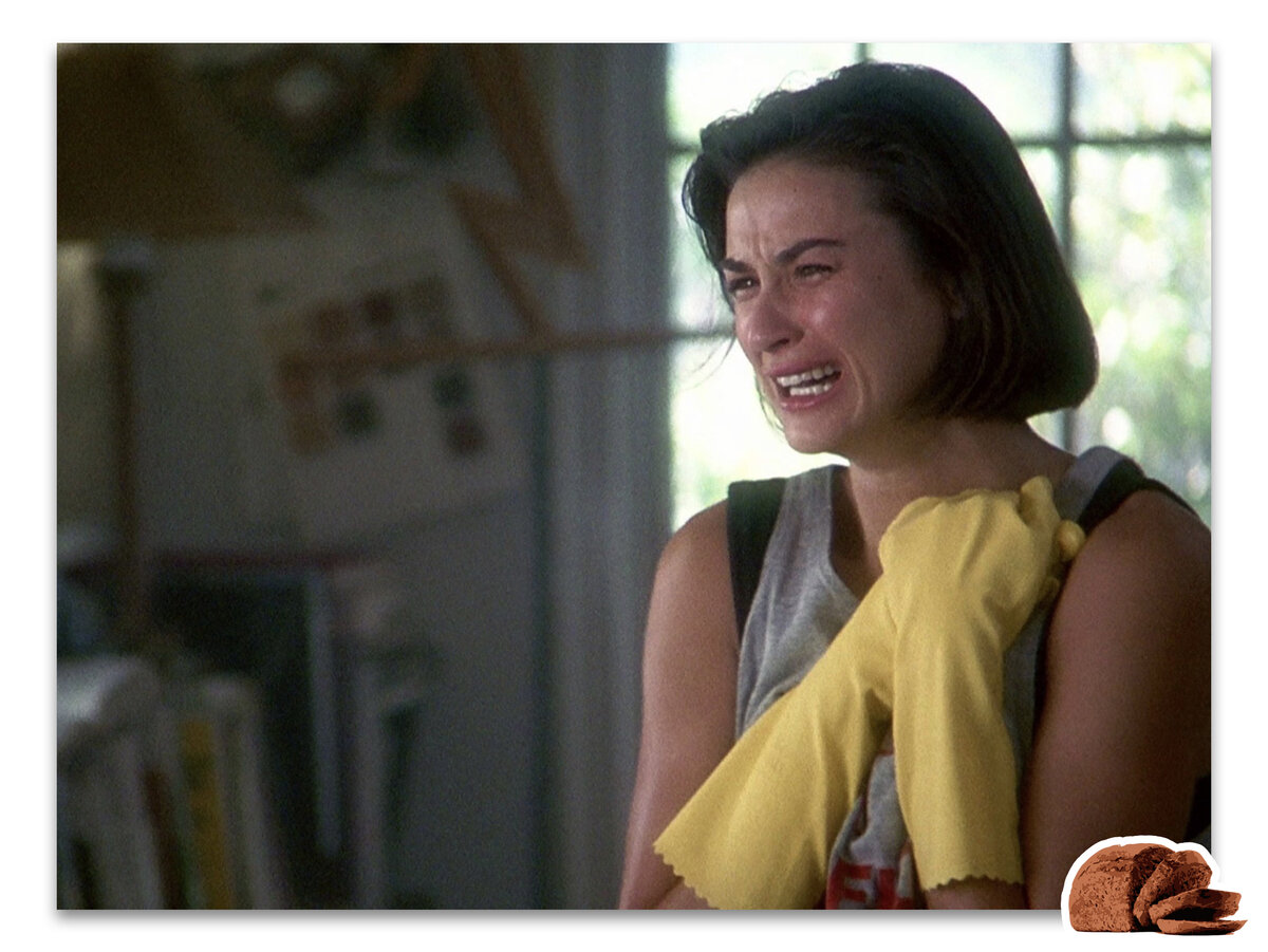 Деми Мур не хочет мыть посуду