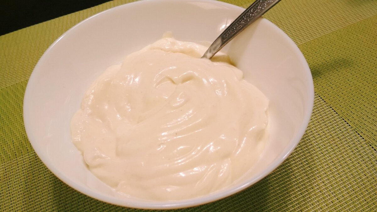 Густой вкусный домашний майонез готов!