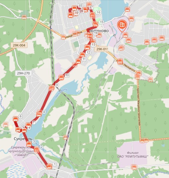 Транспорт калуги bus40su карта