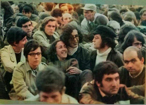 "Митинг на стадионе Шарлети 27 мая 1968 года. Профсоюз CGT и компартия рекомендуют не участвовать в этом мероприятии"