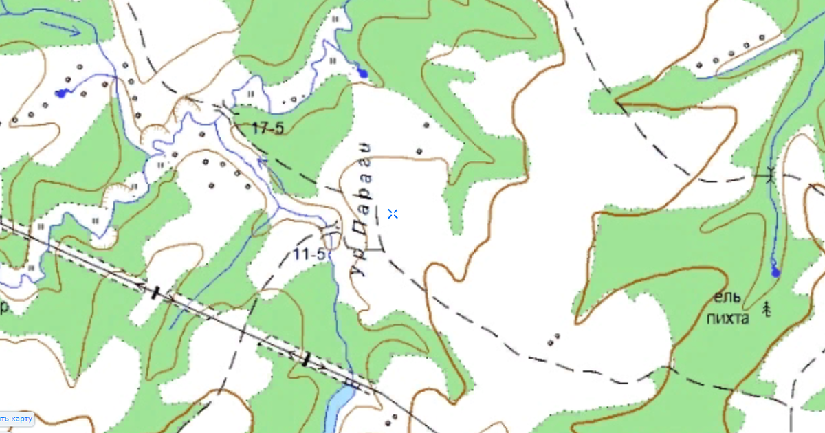 Топографическая карта Кировской Области. 2001