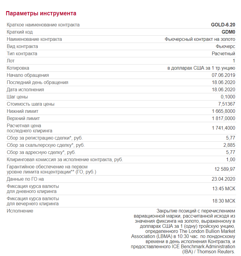 спецификация GOLD-6.20