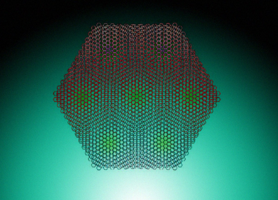 Скрученный графен - абстрактное изображение