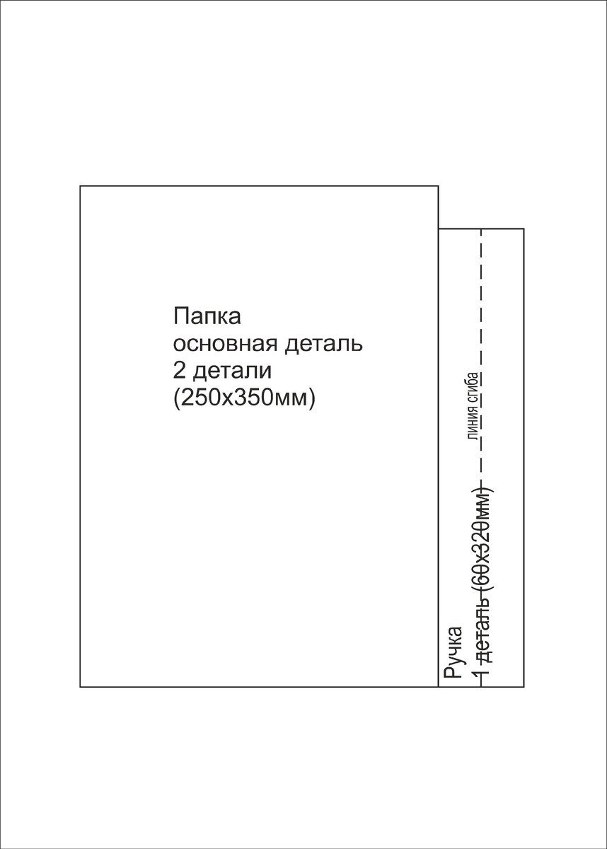 - ткань (два прямоугольника размером 250х350 мм, один прямоугольник размером 60х320 мм);
- молния длиной 37 см (молния чуть больше длины прямоугольника для удобства пошива, затем излишки будут...-1-3