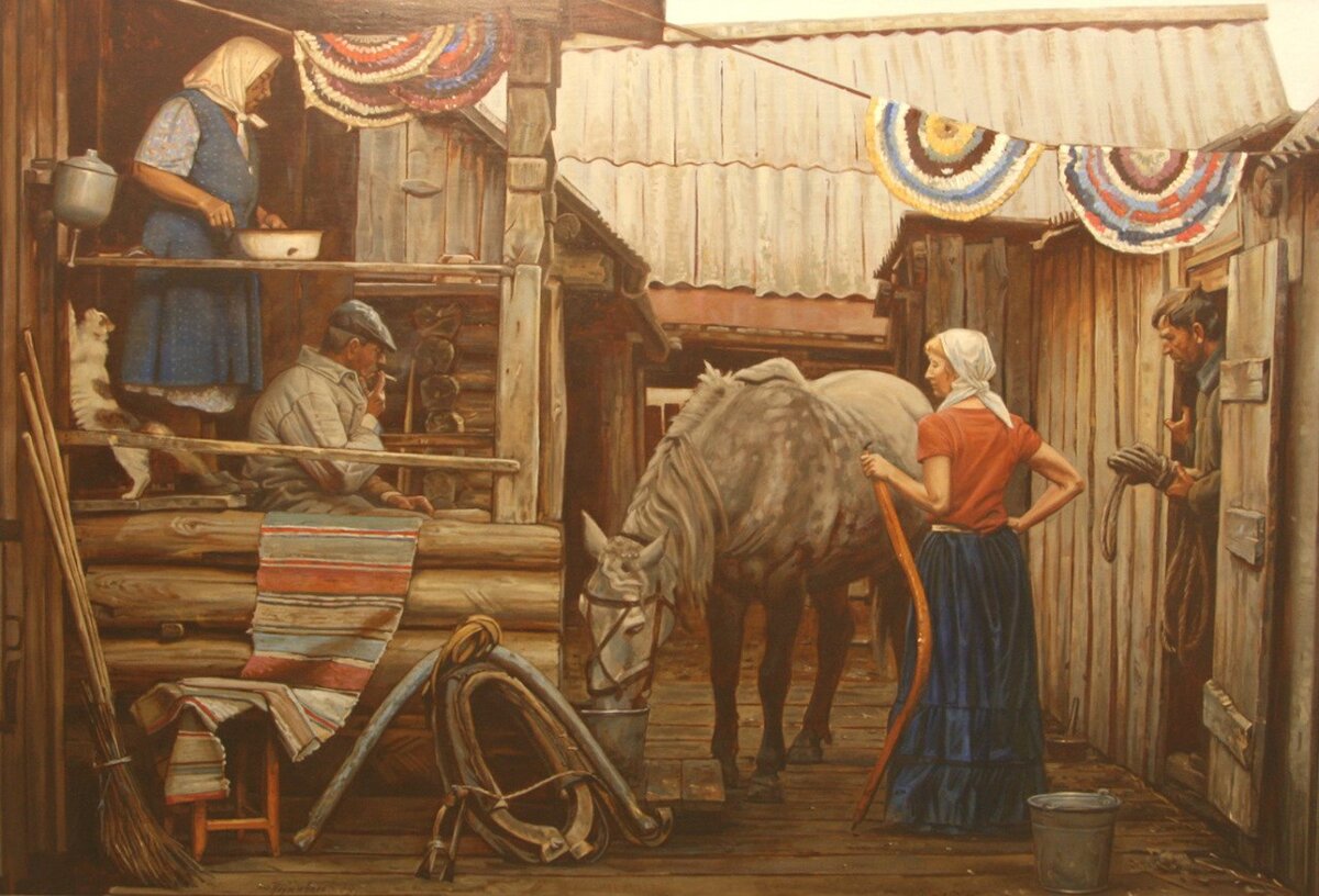 В ДОРОГУ"   230х290  х.м. 2008