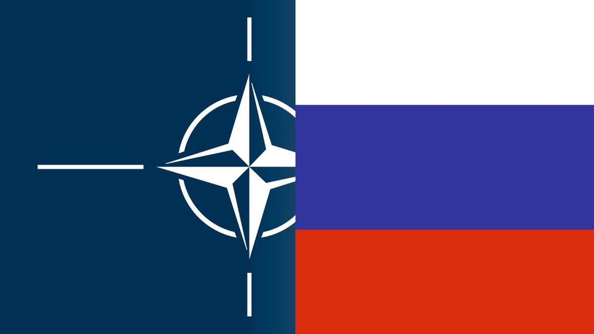 Флаг "НАТО - Россия".