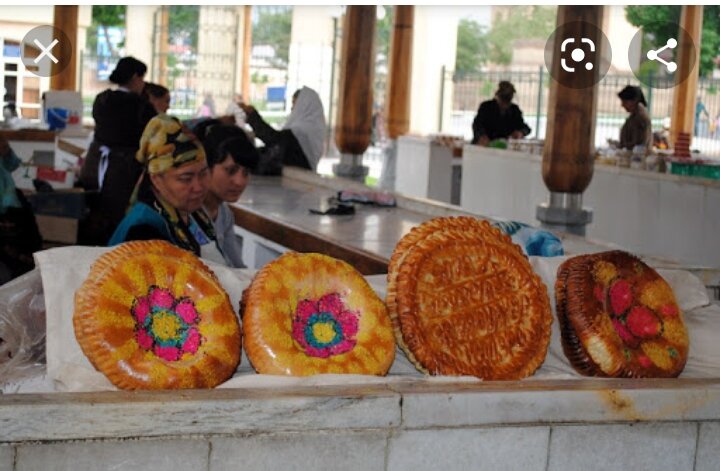 Лепешки в Самарканде, произведение искусства.