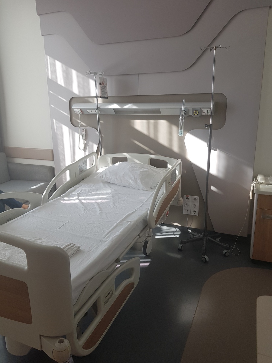 моя палата в поликлинике "Аврасья" в Стамбуле