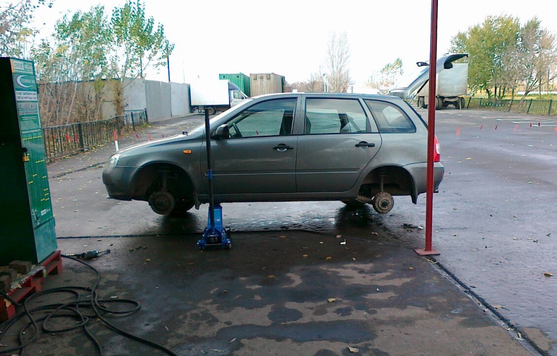 шиномонтаж моей бывшей Калины