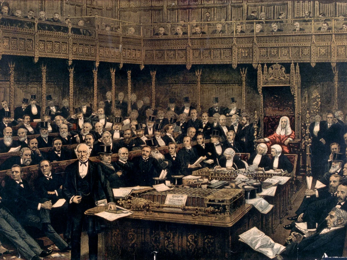 Демократия 19 века. Парламент Великобритании 18 век. Парламент в Англии 19 века. Британский парламент 19 век. Заседание парламента Великобритании 20 век.