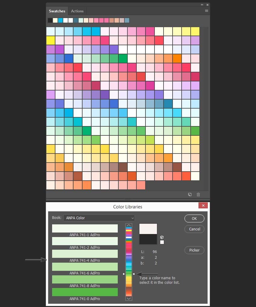 Создать палитру. Палитра цветов для фотошопа. Color Swatches для фотошопа. Палитра Swatches в Photoshop. Как создать палитру цветов.