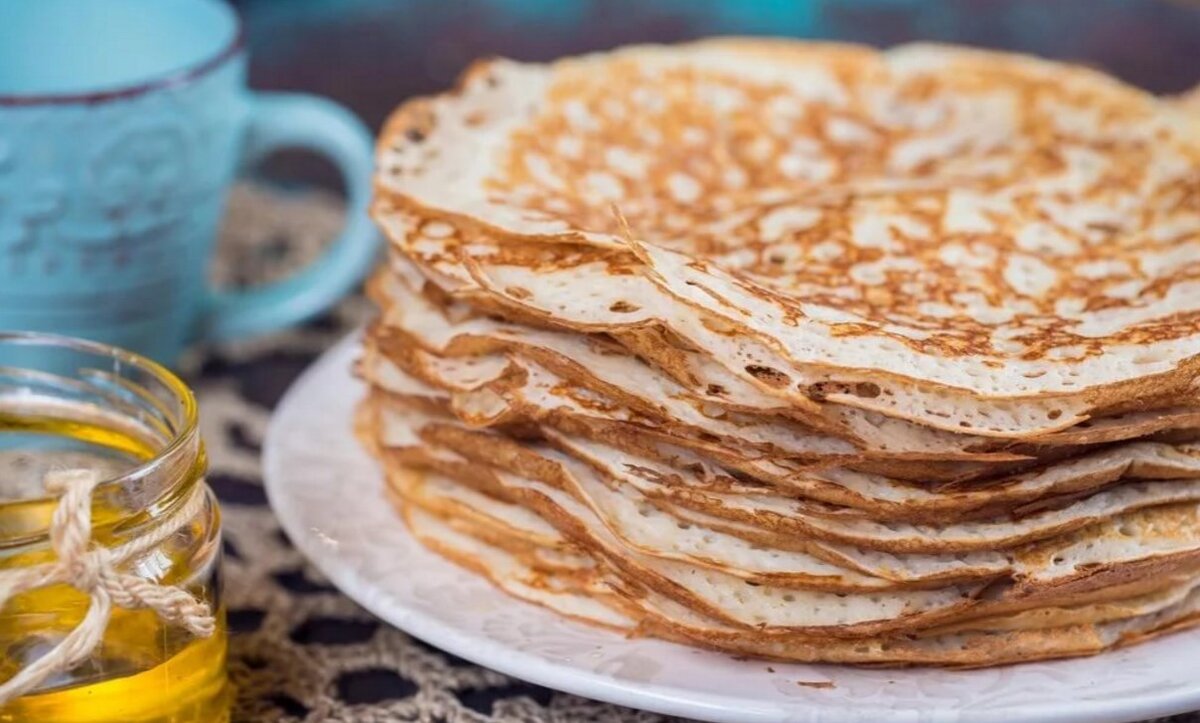 Тонкие блинчики на молоке