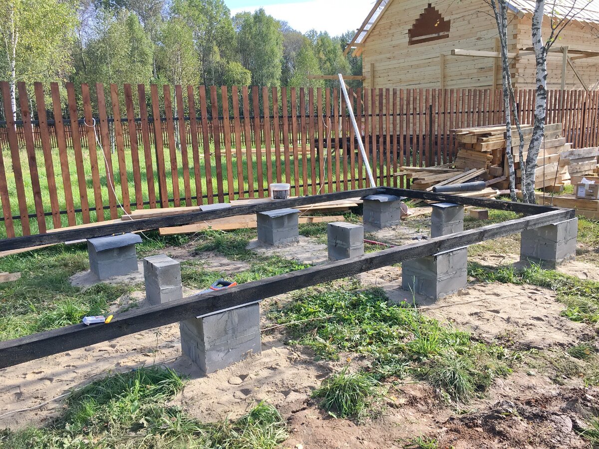 Фундамент для будущего строения. Фото автора статьи.
