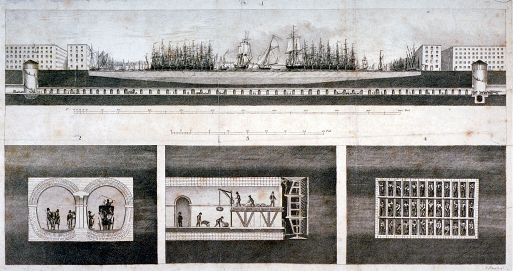 Тоннель под Темзой в Лондоне, 1827