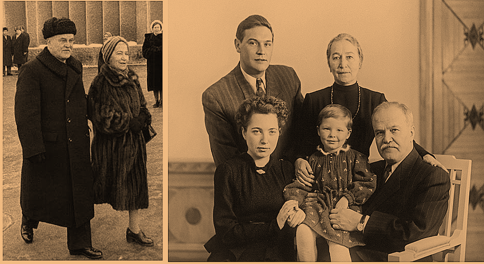 1. Молотов и Жемчужина. 2. В. Молотов в кругу семьи