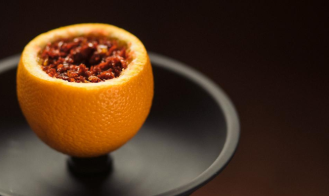 Кальян на апельсине