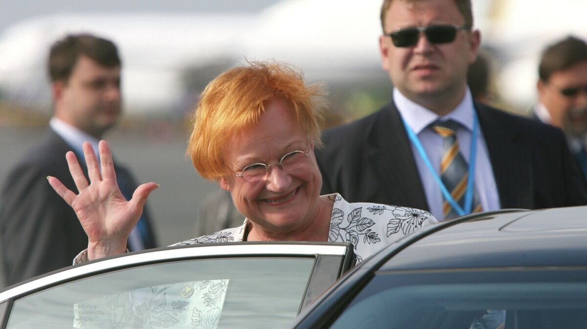    Президент Финляндии Тарья Халонен прибыла в Санкт-Петербург© РИА Новости / Руслан Кривобок