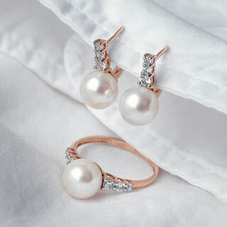 Жемчужный комплект от NEWGOLD. 
Арт.: 094631_02_01_005_0725