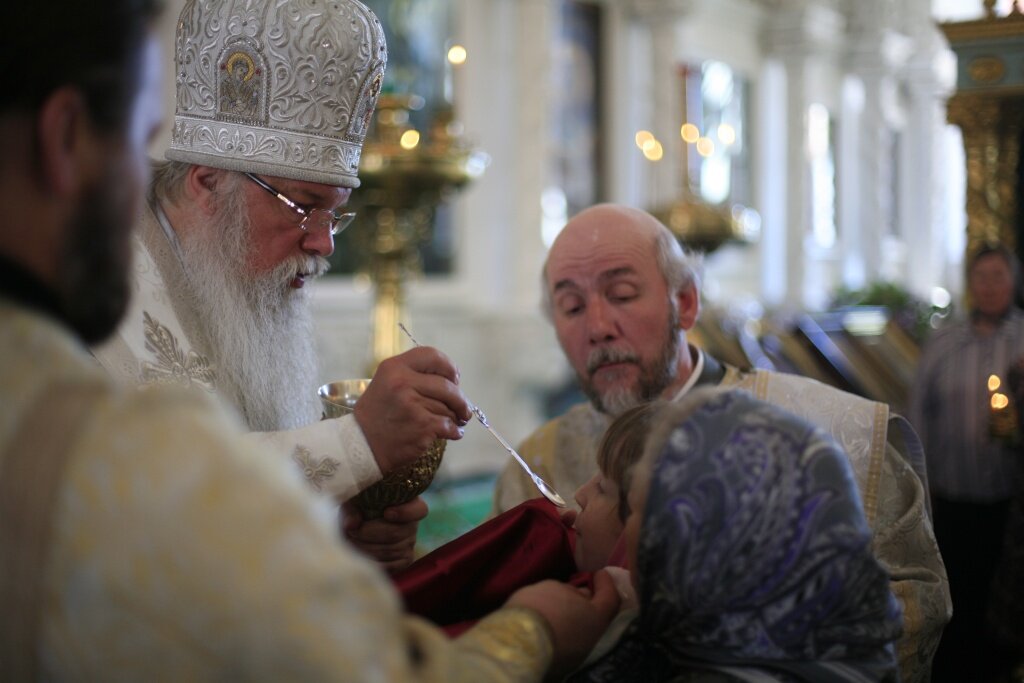 Архиепископ Алексий (Фролов). Причастие
