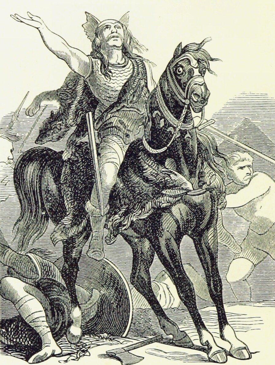 Король Хлодвиг I, иллюстрация 1885 года