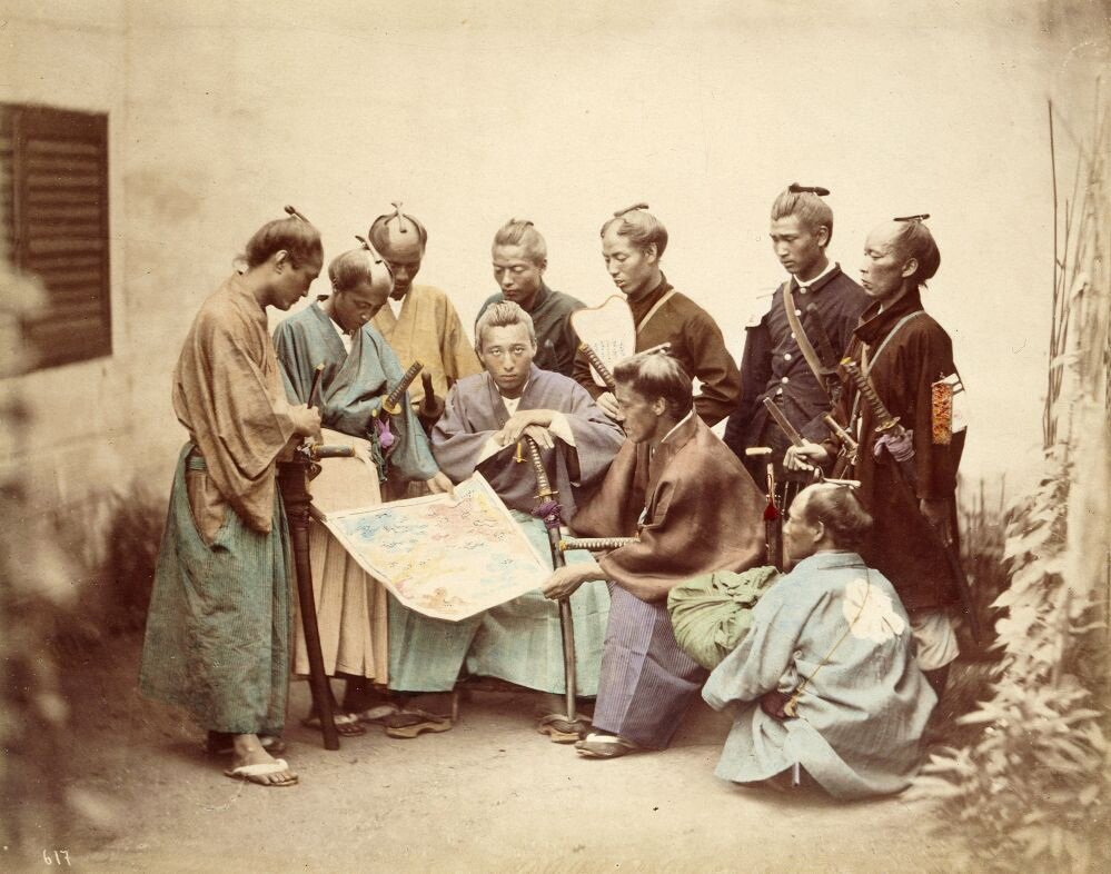 Satsuma samurai during boshin war period. Период Эдо. 