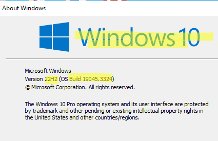 Самый простой способ быстро узнать версию и билд операционной системы Windows, установленной на компьютере – нажать сочетание клавиш Win+R и выполнить команду winver .